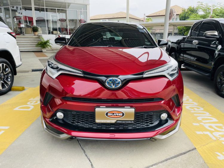 Toyota C-HR 2019 1.8 HV Hi Sedan ไฮบริด ไม่ติดแก๊ส เกียร์อัตโนมัติ แดง