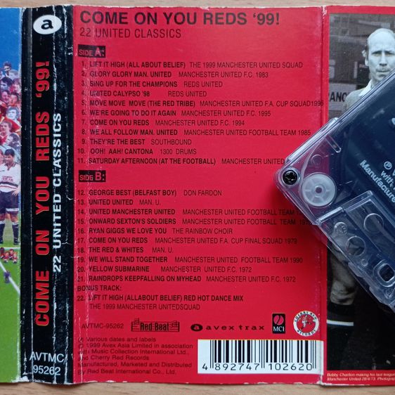 COME ON YOU REDS '99 (1999) 20 Manchester United Classics เทป Cassette รับประกันไม่มีอัดทับ มีส่วนลดของแถม - 0606 รูปที่ 7
