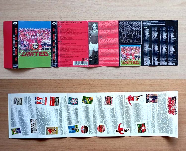 COME ON YOU REDS '99 (1999) 20 Manchester United Classics เทป Cassette รับประกันไม่มีอัดทับ มีส่วนลดของแถม - 0606 รูปที่ 6