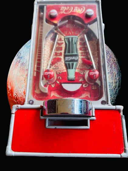โคคา-โคลา พินบอล Coca Cola Pinball Machine Musical Bank ของสะสมวินเทจ รูปที่ 4