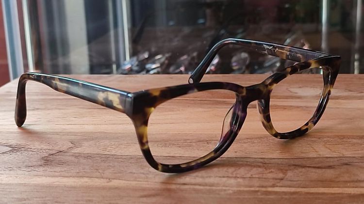 Warby Parker Chilton 200 Tortoise Rectangular Eyeglasses Frames 50-18 142 mm กรอบแว่นของแท้มือสอง เอาไปใส่เลนส์ตามสะดวกครับ ทรง wayrarer ปกต รูปที่ 7