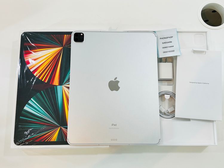 iPad Pro 12.9 Gen 5 M1 2021 256 GB Wifi Cellular สี Silver สภาพใหม่ ศูนย์ไทยมี Apple Care+ ยาวๆถึง เดือน 7 ปี 66 42900 บาท  รูปที่ 3