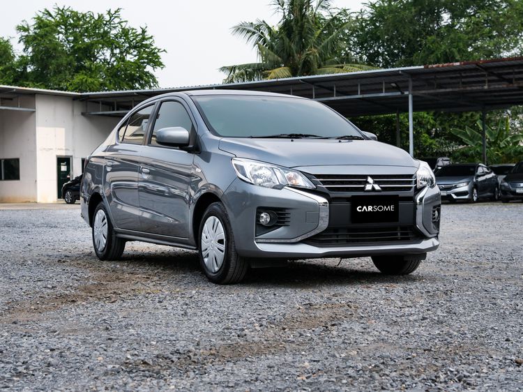 Mitsubishi Attrage 2020 1.2 GLX Sedan เบนซิน ไม่ติดแก๊ส เกียร์อัตโนมัติ เทา รูปที่ 1