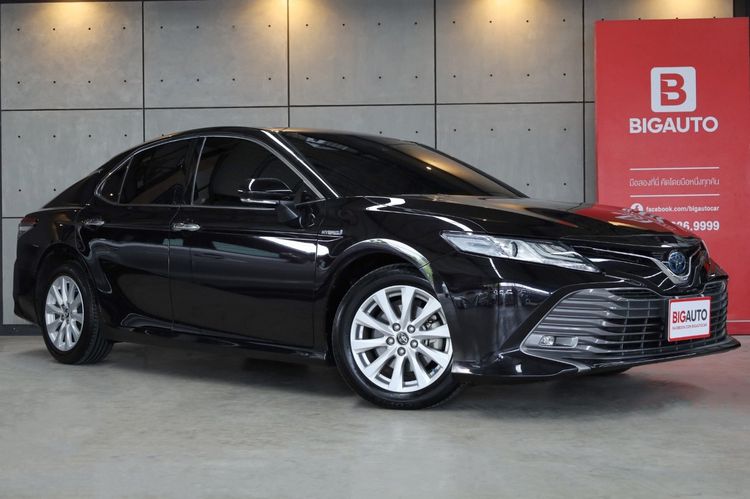 Toyota Camry 2019 2.5 Hybrid Premium Sedan ไฮบริด ไม่ติดแก๊ส เกียร์อัตโนมัติ ดำ