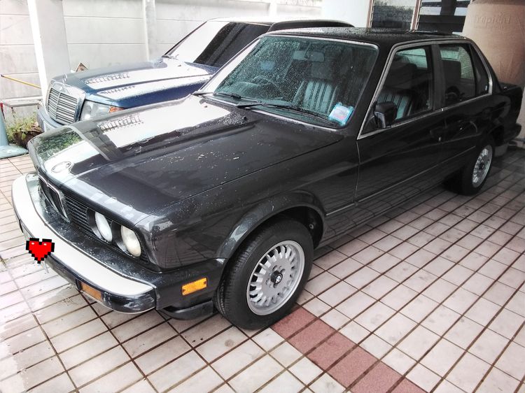 BMW Series 3 1986 316i Sedan เบนซิน ไม่ติดแก๊ส เกียร์อัตโนมัติ ดำ