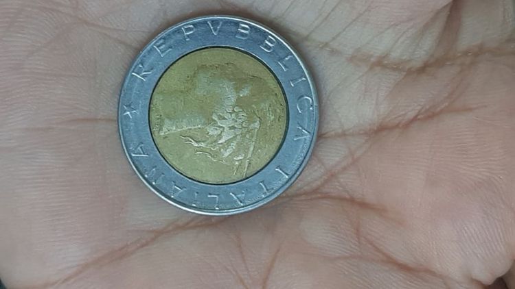 เหรียญl500อิตาลี1987เหรียญหายาก