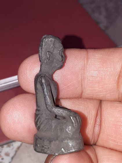 รูปหล่อ อาจารย์เที่ยง น่วมมานา วัดทอง(วัดสุวรรณาราม) ย่านบางกอกน้อย กทม. ปี 25xx เนื้อโลหะ สวย เดิม สร้างจำนวนเท่าอายุ รูปเหมือนนี้เป็นรุ่นท รูปที่ 7