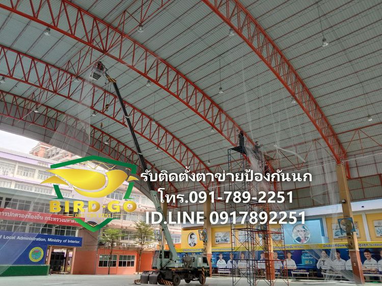 บริการรับติดตั้งตาข่ายกันนก รับติดหนามกันนก และจำหน่ายอุปกรณ์ที่ใช้ติดตั้ง รูปที่ 7