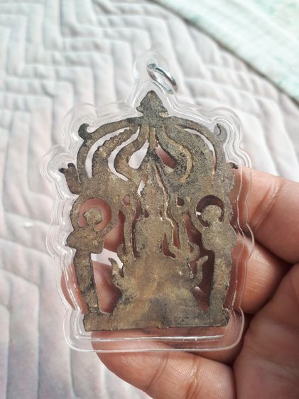 พระปรุหนัง เนื้อชินเงิน กรุวัดมหาธาตุ จ.อยุธยา เก่า แท้ หายาก เลี่ยมแล้ว รูปที่ 2