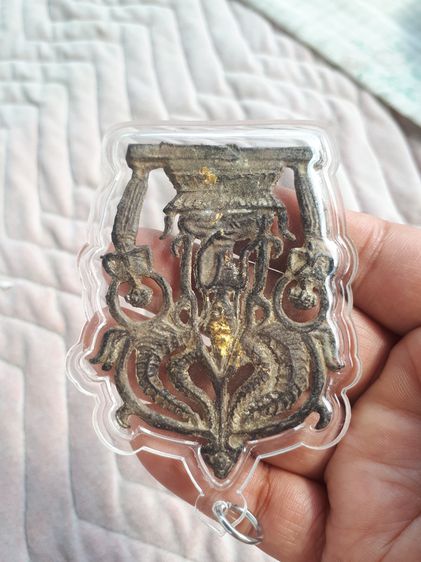 พระปรุหนัง เนื้อชินเงิน กรุวัดมหาธาตุ จ.อยุธยา เก่า แท้ หายาก เลี่ยมแล้ว รูปที่ 4