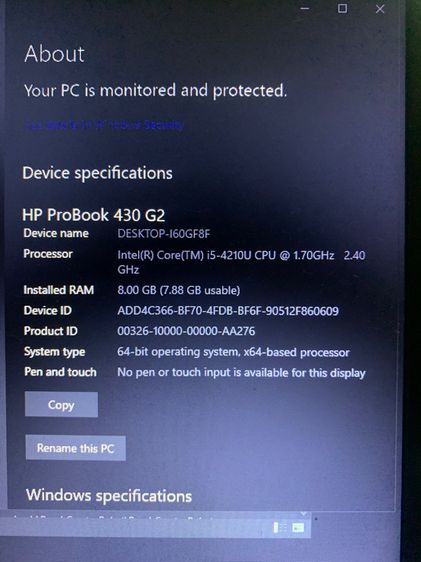 HP Probook 430 G2 i5 4210u รูปที่ 2