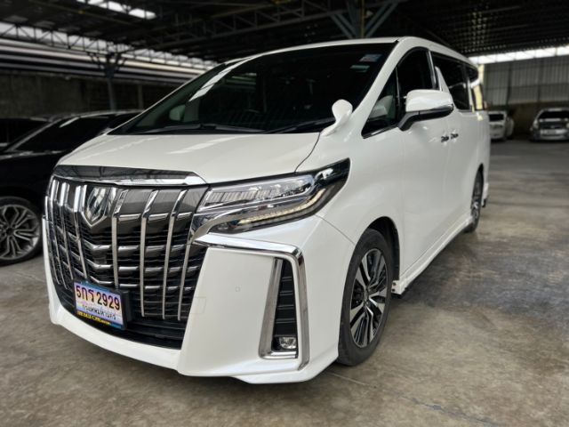 Toyota Alphard 2018 2.5 S C-Package Van เบนซิน ไม่ติดแก๊ส เกียร์อัตโนมัติ ขาว