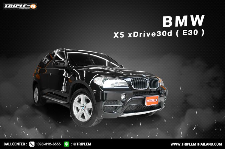 รถ BMW X5 3.0 xDrive30d M Sport 4WD สี ดำ