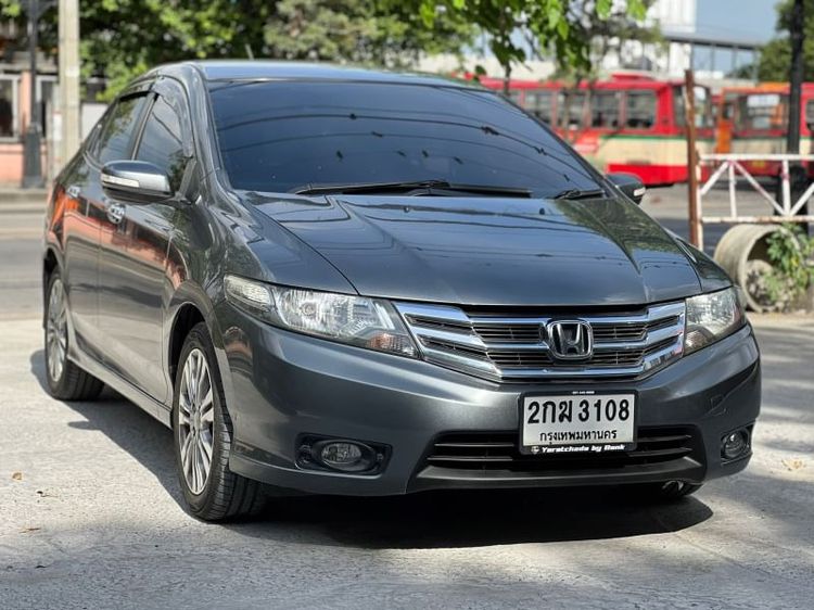 Honda City 2013 1.5 Sv i-VTEC Sedan เบนซิน ไม่ติดแก๊ส เกียร์อัตโนมัติ เทา