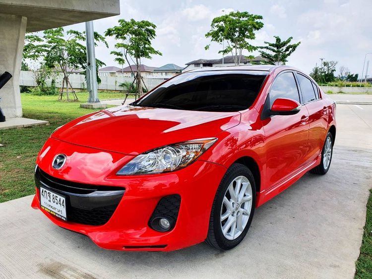 Mazda Mazda3 2013 2.0 Maxx Sedan เบนซิน ไม่ติดแก๊ส เกียร์อัตโนมัติ แดง