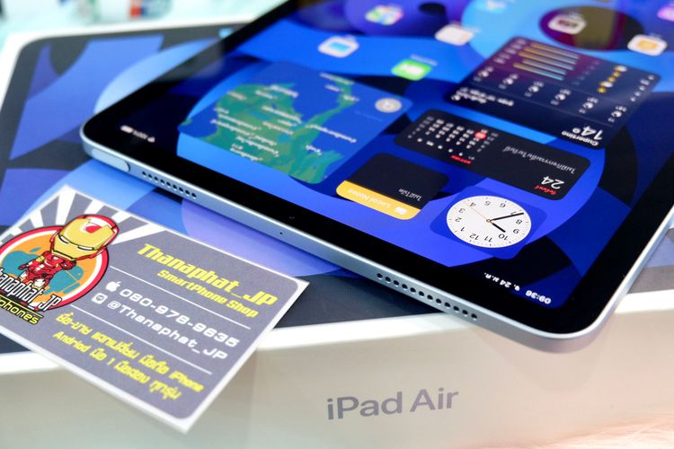 iPad Air 4 (2020) 10.9" Wifi 256GB สีบลู 💙ประกัน20-09-65 สวยไร้รอย ครบกล่อง เครื่องศูนย์TH รูปที่ 9