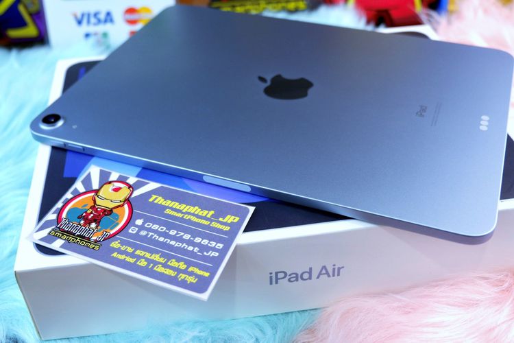 iPad Air 4 (2020) 10.9" Wifi 256GB สีบลู 💙ประกัน20-09-65 สวยไร้รอย ครบกล่อง เครื่องศูนย์TH รูปที่ 7