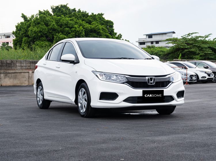 Honda City 2019 1.5 S Sedan เบนซิน เกียร์อัตโนมัติ ขาว รูปที่ 1