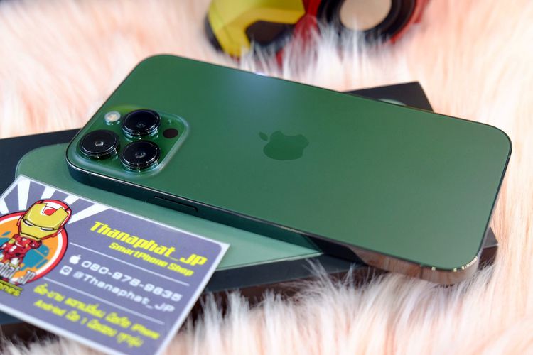 13 Pro Max 128GB สีเขียว 💚ประกัน27-04-66 สวยไร้รอย แบต100 ครบกล่อง เครื่องศูนย์TH รูปที่ 9