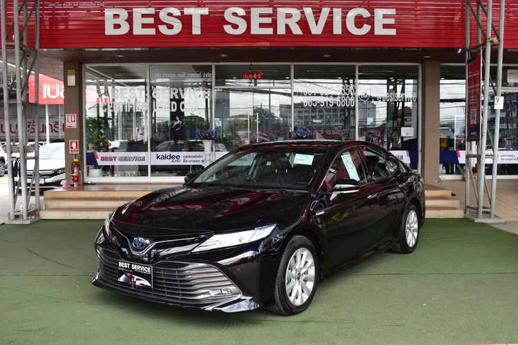 Toyota Camry 2022 2.5 HV Premium ไฮบริด ไม่ติดแก๊ส เกียร์อัตโนมัติ ดำ