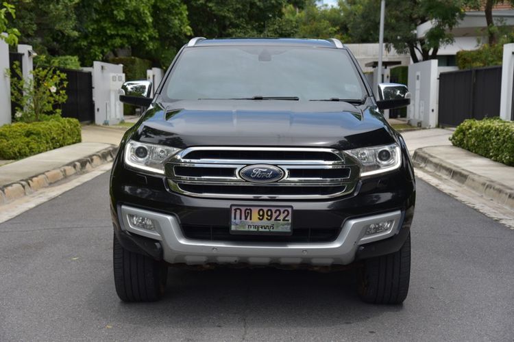 Ford Everest 2015 3.2 Titanium Plus 4WD Pickup ดีเซล ไม่ติดแก๊ส เกียร์อัตโนมัติ ดำ