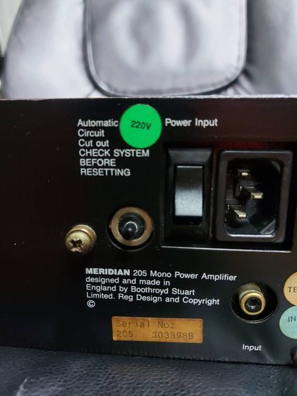 พาวเวอร์ไฮเอ็นชั้นนำMono Power Amplifier 205 By Meridian Audio Made in England สินค้านำเข้าอังกฤษแท้ ของหรูหราคุณภาพดีหายากมาก รูปที่ 7