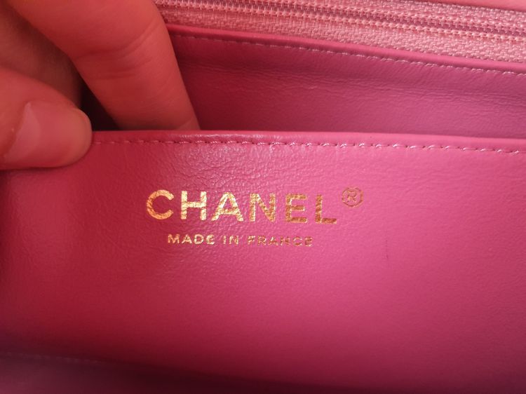 CHANEL CLASSIC VALENTINE CHARMS LIMITED EDITION 10" PINK LAMBSKIN LGHW รูปที่ 16