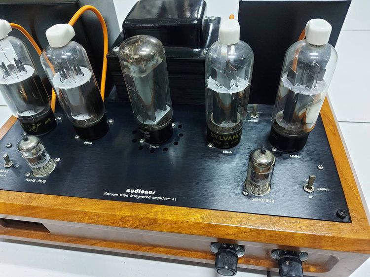 อินทีเกรทแอมป์หลอดสุญญากาศไฮเอ็นAudio Nos vacuum tube integrated amplifier A1การันตีคุณภาพเสียงแบนด์ชั้นนำผลิตด้วยมือเท่านั้นสินค้านำเข้าแท้ รูปที่ 7