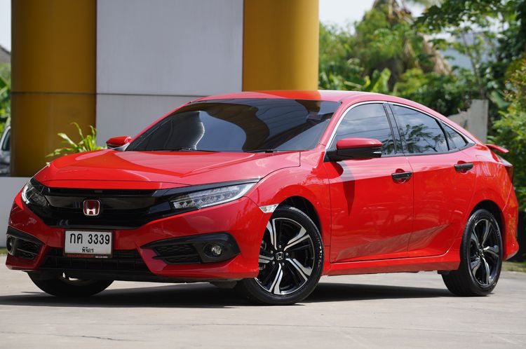 Honda Civic 2018 1.5 Turbo RS Sedan เบนซิน ไม่ติดแก๊ส เกียร์อัตโนมัติ แดง