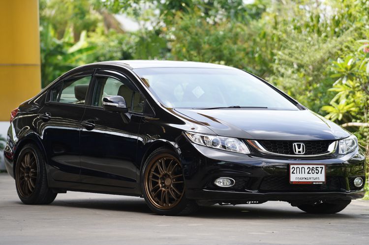 Honda Civic 2013 1.8 E i-VTEC Sedan เบนซิน ไม่ติดแก๊ส เกียร์อัตโนมัติ ดำ