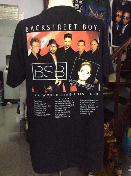 เสื้อวง Backstreetboy T Shirt Tour 2014 รูปที่ 2