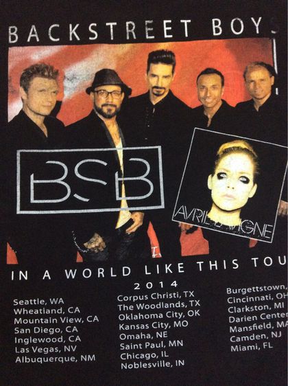 เสื้อวง Backstreetboy T Shirt Tour 2014 รูปที่ 6