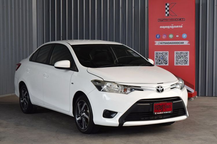Toyota Vios 2016 1.5 J Sedan เบนซิน LPG เกียร์อัตโนมัติ ขาว