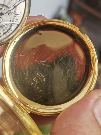 Seiko Empire 18k Solid Gold Pocket Watch สวยมากราคาดีๆครับ รูปที่ 9