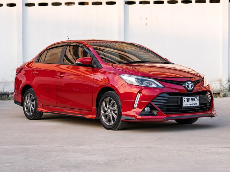 Toyota Vios 2019 1.5 Mid Sedan เบนซิน ไม่ติดแก๊ส เกียร์อัตโนมัติ แดง