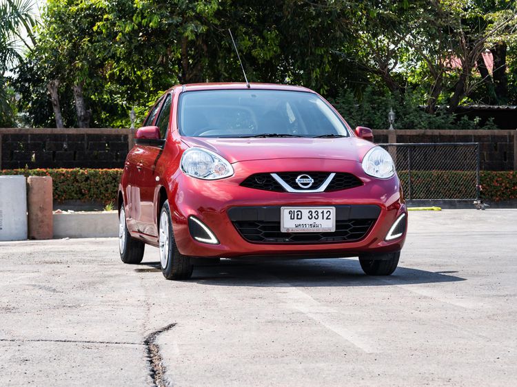 Nissan March 2018 1.2 E Utility-car เบนซิน ไม่ติดแก๊ส เกียร์อัตโนมัติ แดง