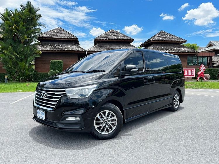 Hyundai H-1  2019 2.5 Elite Plus Van ดีเซล ไม่ติดแก๊ส เกียร์ธรรมดา ดำ