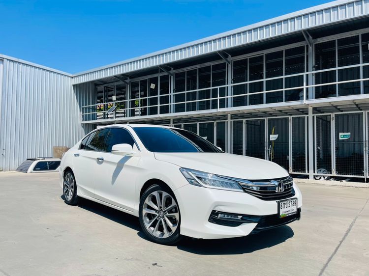 Honda Accord 2018 2.0 EL i-VTEC Sedan เบนซิน ไม่ติดแก๊ส เกียร์อัตโนมัติ ขาว