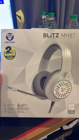 Fantech MH87 Blitz มีไฟRGB หูฟังสีขาว