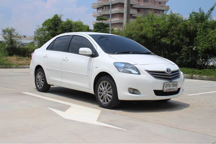 Toyota Vios 2013 1.5 G Sedan เบนซิน ไม่ติดแก๊ส เกียร์อัตโนมัติ ขาว
