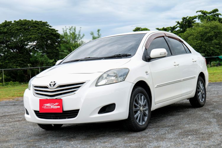 Toyota Vios 2012 1.5 E Sedan เบนซิน ไม่ติดแก๊ส เกียร์อัตโนมัติ ขาว