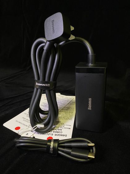 Baseus Adapter ใช้ไฟ 125 โวลท์ ชาร์จ USB 4 เครื่อง 65 วัตต์ รูปที่ 8