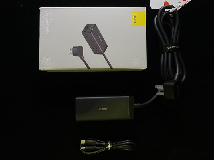 Baseus Adapter ใช้ไฟ 125 โวลท์ ชาร์จ USB 4 เครื่อง 65 วัตต์ รูปที่ 6