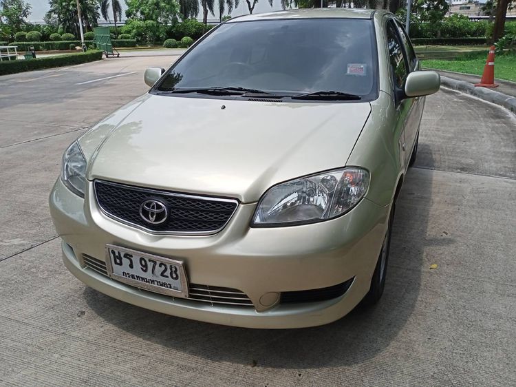 Toyota Vios 2004 1.5 E Ivory Sedan เบนซิน ไม่ติดแก๊ส เกียร์อัตโนมัติ บรอนซ์ทอง