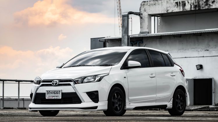 Toyota Yaris 2014 1.2 E Sedan เบนซิน ไม่ติดแก๊ส เกียร์อัตโนมัติ ขาว