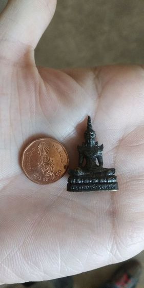 พระเนื้อโลหะพิมพ์เล็ก(พระรูปหล่อพระมหาจักรพรรดิ(พระหลวงปู่บุญ)(วัดทุ่งเหียง)(จังหวัดชลบุรี))พระบ้านพระเครื่องรางของมงคล รูปที่ 14