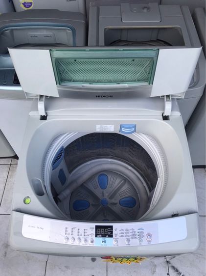 ขายเครื่องซักผ้ามือสองยี่ห้อฮิตาชิขนาด 14 กิโลราคาทุถูก 4990 บาทรับประกันหลังการขายเจ็ดเดือนค่ะ รูปที่ 8