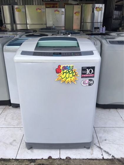 ขายเครื่องซักผ้ามือสองยี่ห้อฮิตาชิขนาด 14 กิโลราคาทุถูก 4990 บาทรับประกันหลังการขายเจ็ดเดือนค่ะ รูปที่ 2