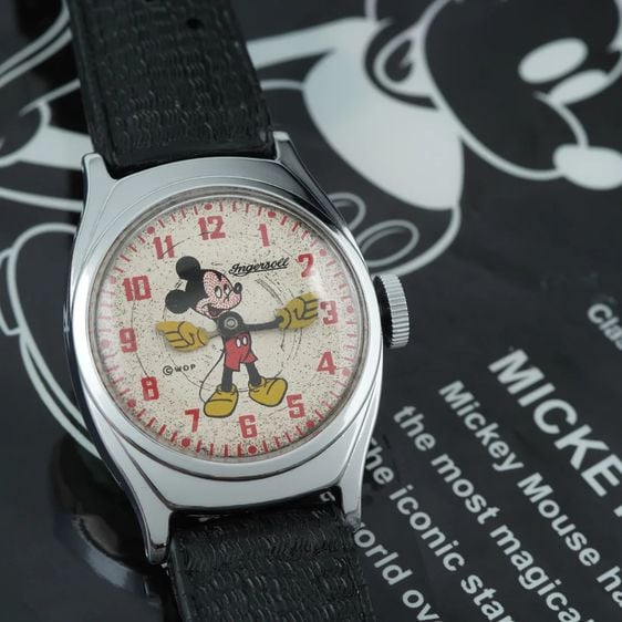 อื่นๆ เงิน Rare vintage  Ingersoll Mickey Mouse made in USA ปี 1940s