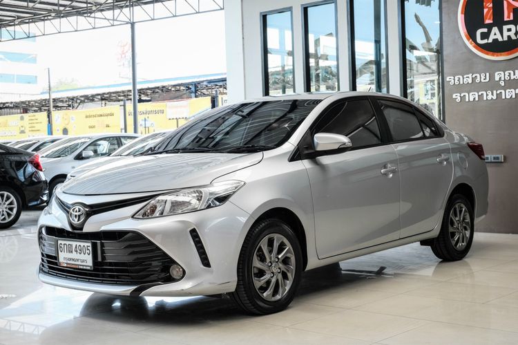 Toyota Vios 2017 1.5 E Sedan เบนซิน ไม่ติดแก๊ส เกียร์อัตโนมัติ บรอนซ์เงิน
